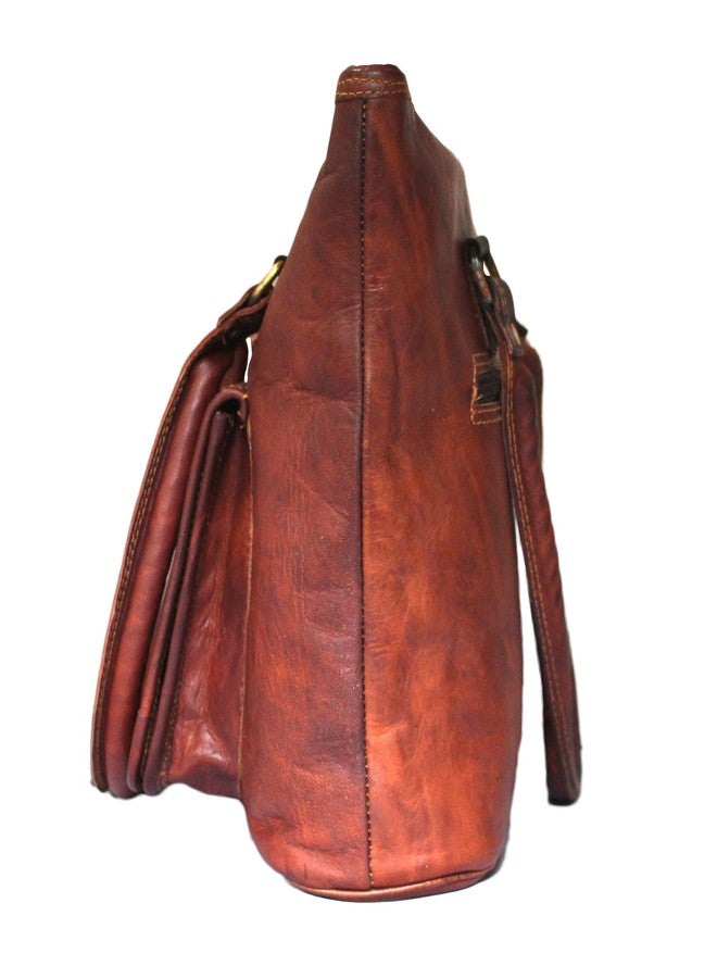 Madosh Genuine Leather Tote Handbag for Women - Stylish Brown Shoulder Purse, Office Business Bag, Everyday Shopper Tote, Spacious Work & Travel Bag - Image 2